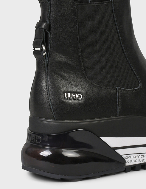 женские черные кожаные Ботинки Liu Jo 1127-black - фото-5