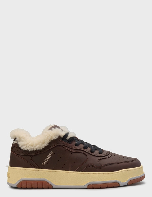 мужские коричневые кожаные Кеды Bikkembergs 29212-brown - фото-5