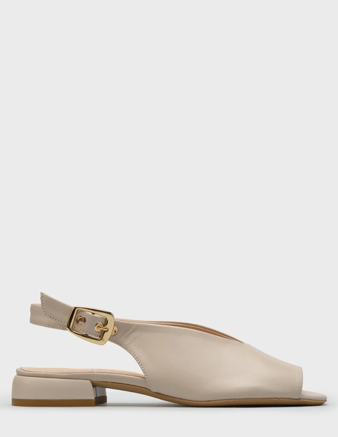 женские бежевые кожаные Босоножки Status AGR-F7207_beige - фото-5