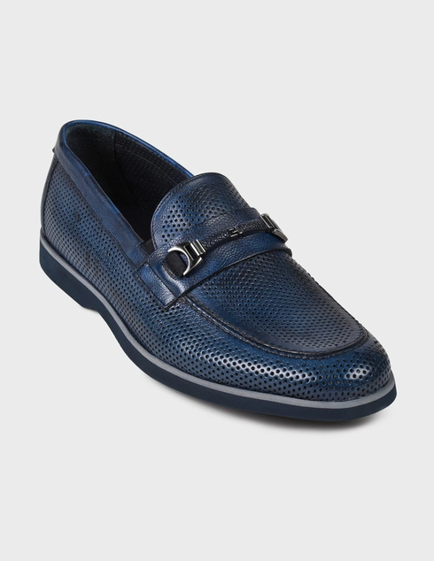 синие Лоферы Mario Bruni 62810-blue