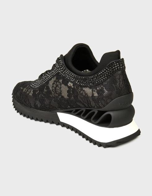 женские черные Кроссовки Le Silla 611_black - фото-2