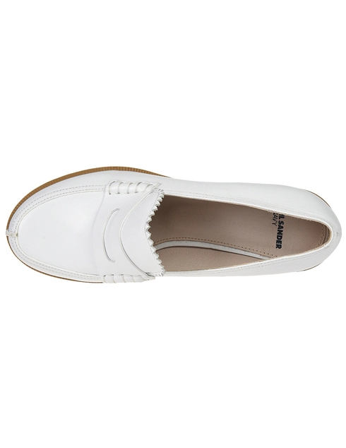 белые женские Туфли Jil Sander 27034-101_white 6635 грн