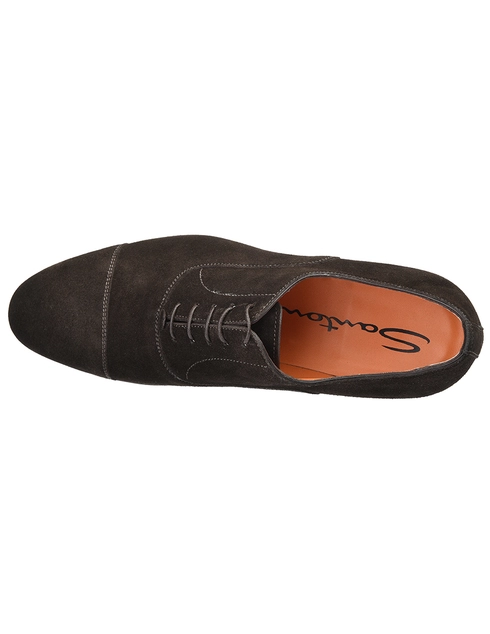 коричневые мужские Оксфорды Santoni S14285-50_bXown 12285 грн