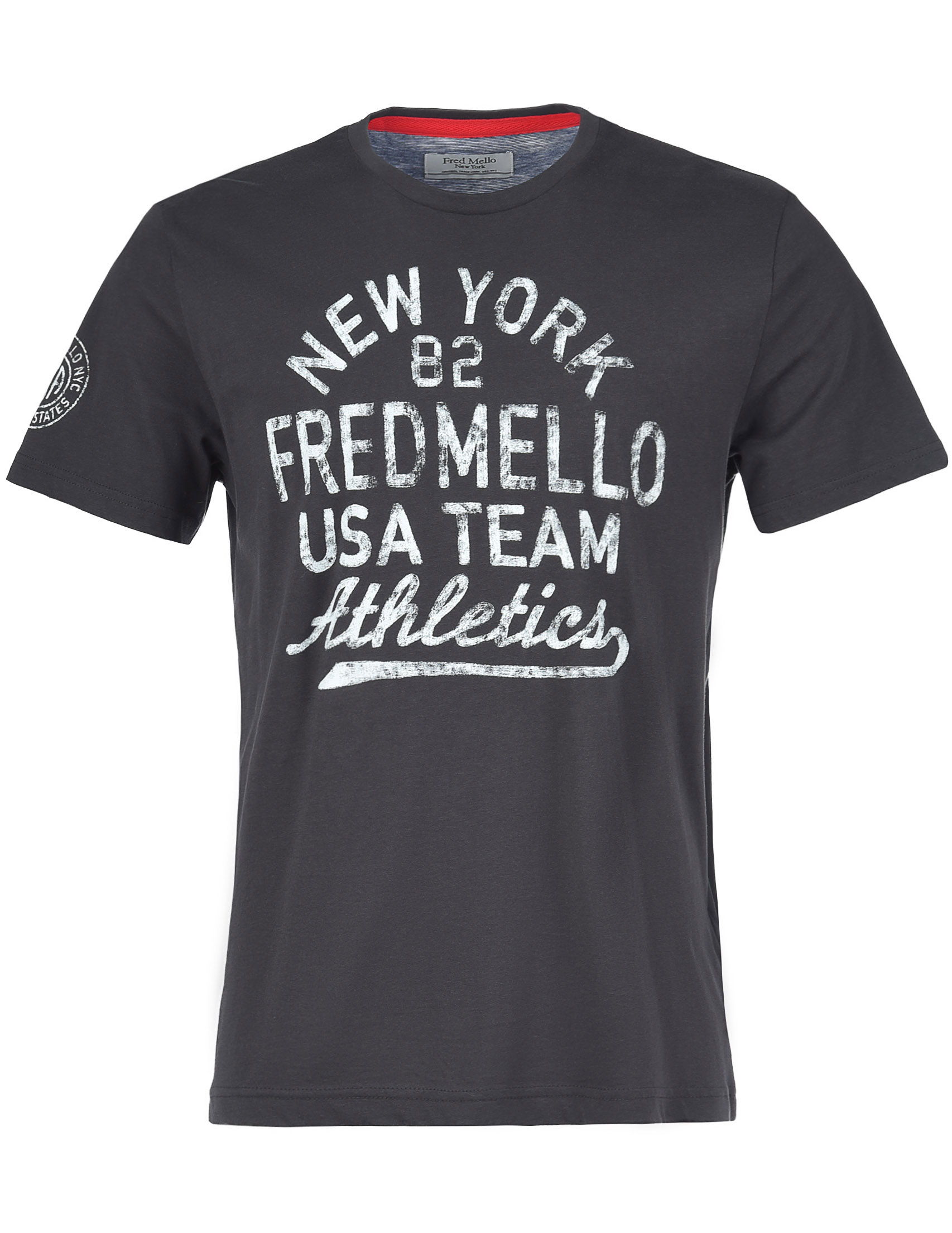 Мужская футболка FRED MELLO FM18S06TG-carbon_gray