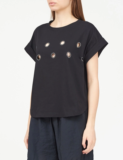 Kaos BR-005-cott-strass_black фото-2