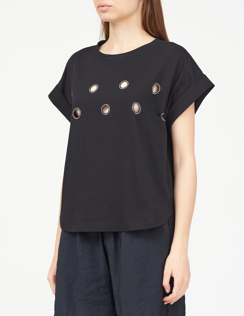 Kaos BR-005-cott-strass_black фото-2