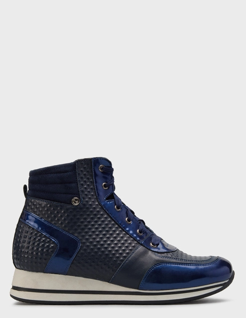 женские синие кожаные Кроссовки Giatoma Niccoli 08-0409-002_blue - фото-5