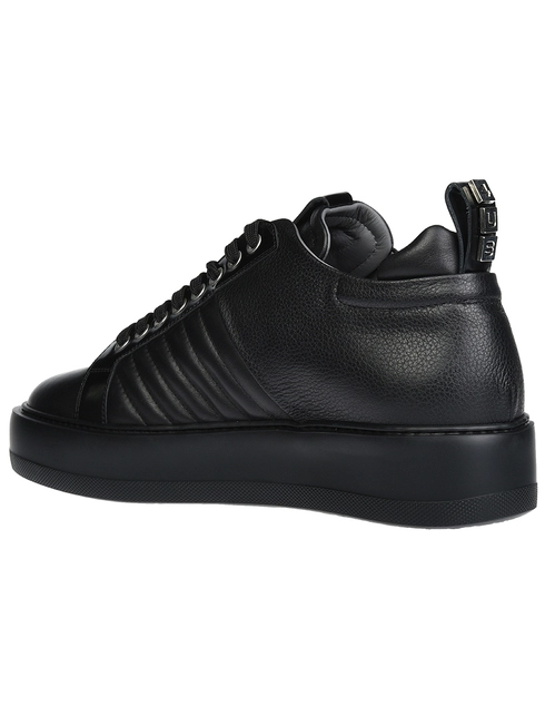 мужские черные Кеды 4US Cesare Paciotti SU3RF_black - фото-2