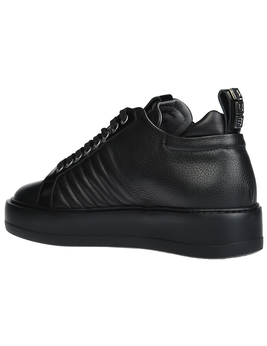 мужские черные Кеды 4US Cesare Paciotti SU3RF_black - фото-2