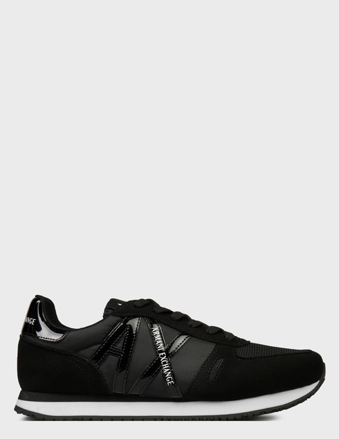 женские черные текстильные Кроссовки Armani Exchange XDX031XV137-K001_black - фото-5