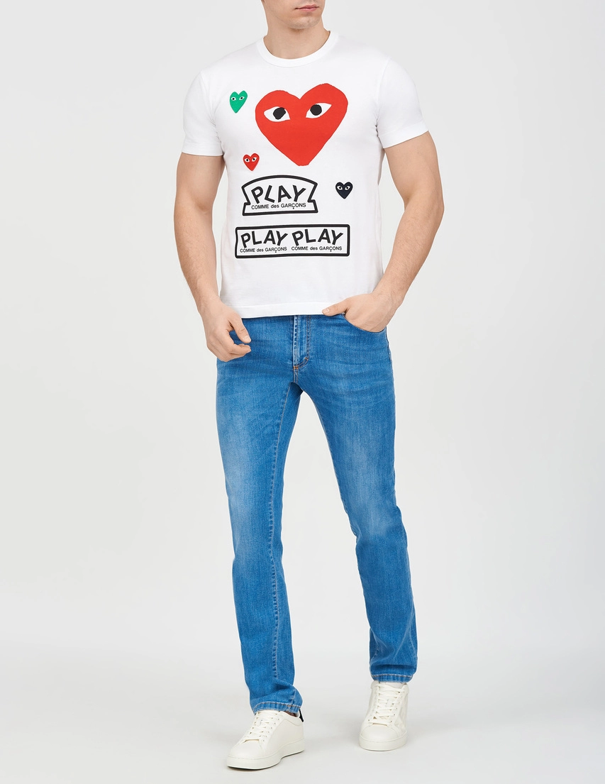 Футболка Comme des Garcons AZT280-05_white_188175 (Белый) в