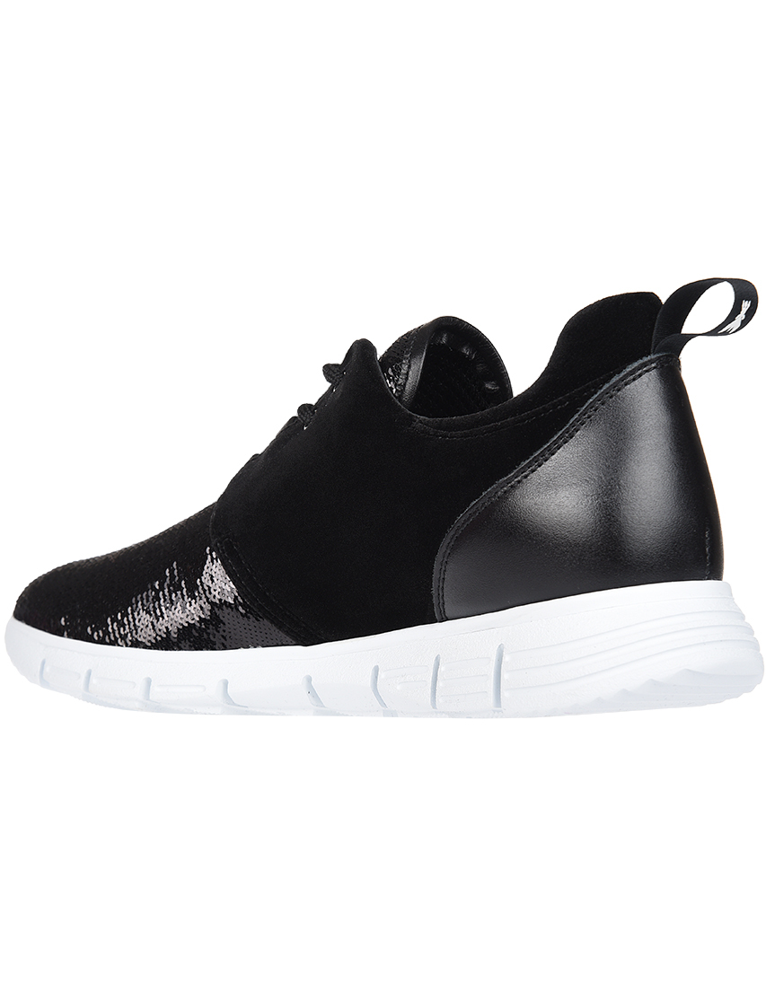 женские черные Кроссовки Patrizia Pepe 2V7549-A2WS-K103_black - фото-2