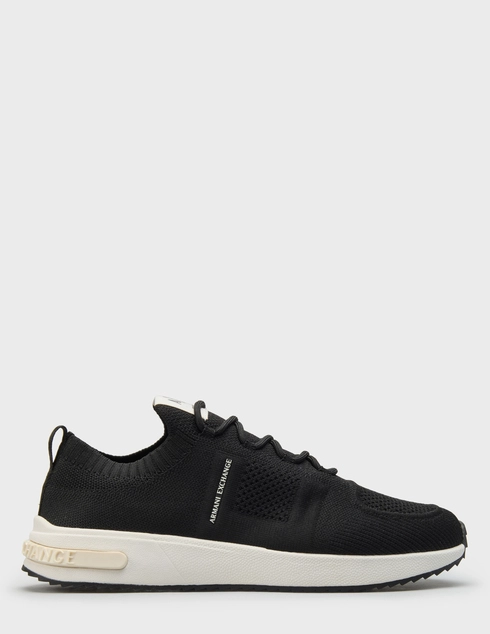 мужские черные текстильные Кроссовки Armani Exchange XM002624-AF18834-UC001_black - фото-5