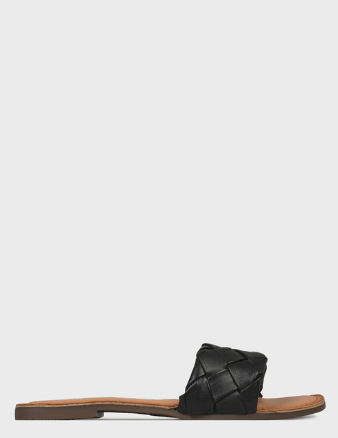 женские черные кожаные Шлепанцы Gioseppo 65063-P-negro-black - фото-5