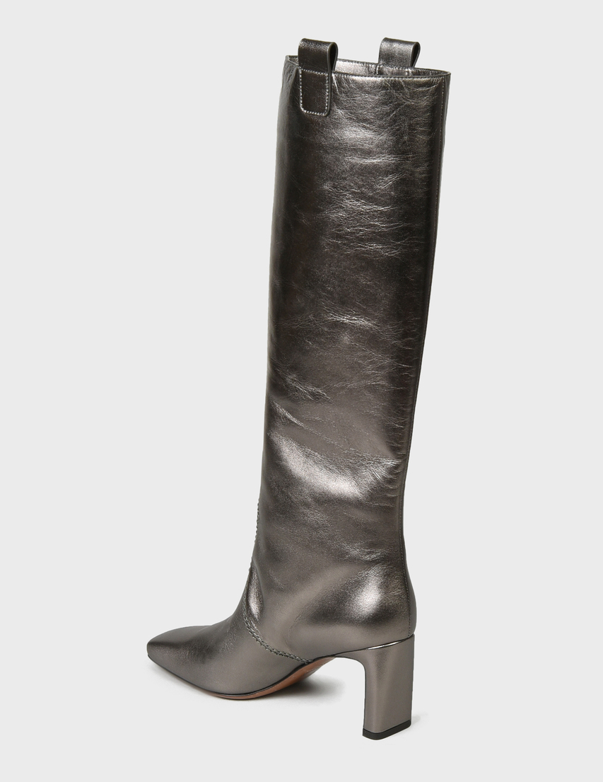 женские серебряные Сапоги L'Autre Chose LC-FW21-LDO051-75WP25951067-silver - фото-2