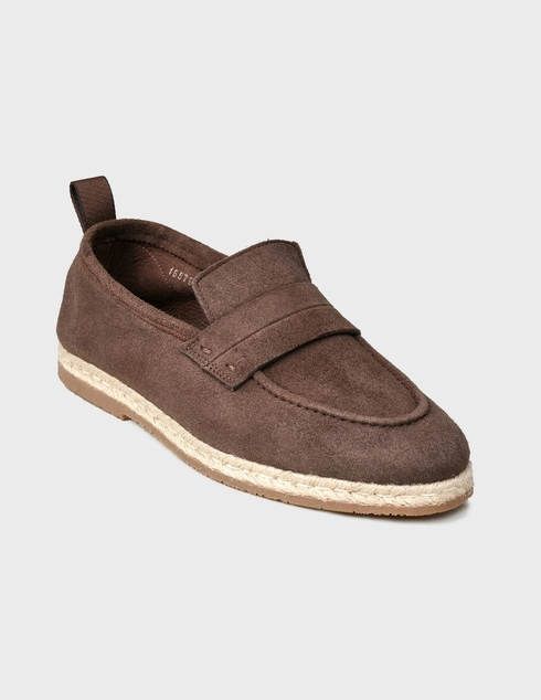 коричневые Лоферы Santoni MGMG16579JQ5SUEET50-brown