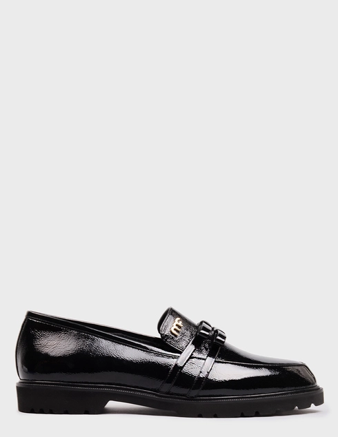 женские черные лакированные Лоферы Marino Fabiani 4027_black - фото-5