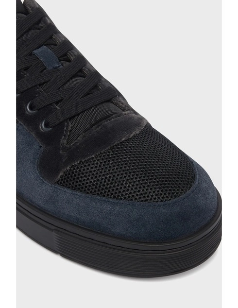 мужские синие кожаные Кеды Emporio Armani EMPORIO_ARMANI_11609 - фото-5