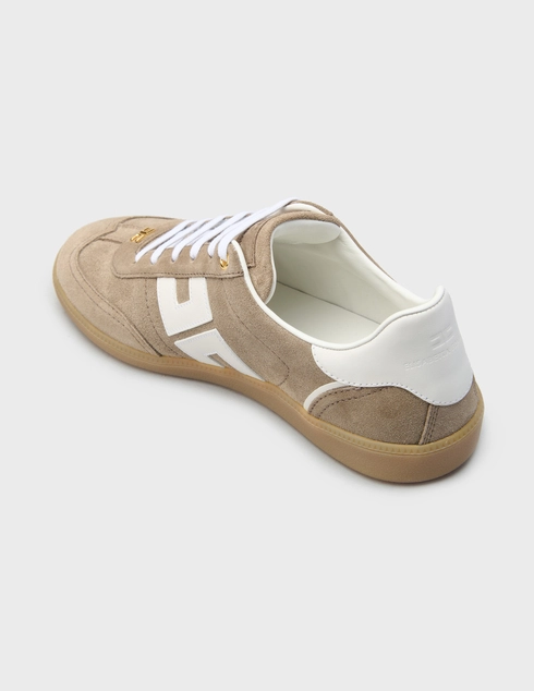 женские бежевые Кеды Elisabetta Franchi SA-61G-61E2-V390-FC5 - фото-2