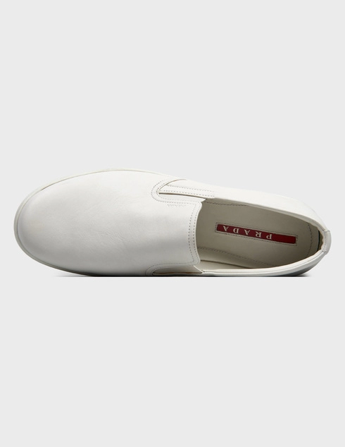 белые мужские Слипоны Prada 4D2733-Bianco_white 14294 грн