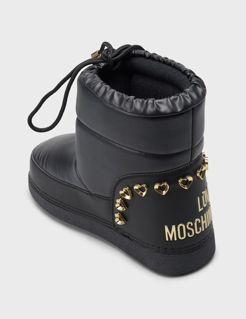 женские черные Угги Love Moschino JA24122G1PISG00A_black - фото-2