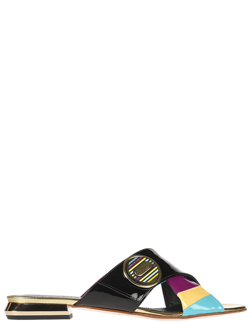 женские многоцветные лакированные Шлепанцы Accademia 1683_multi - фото-5