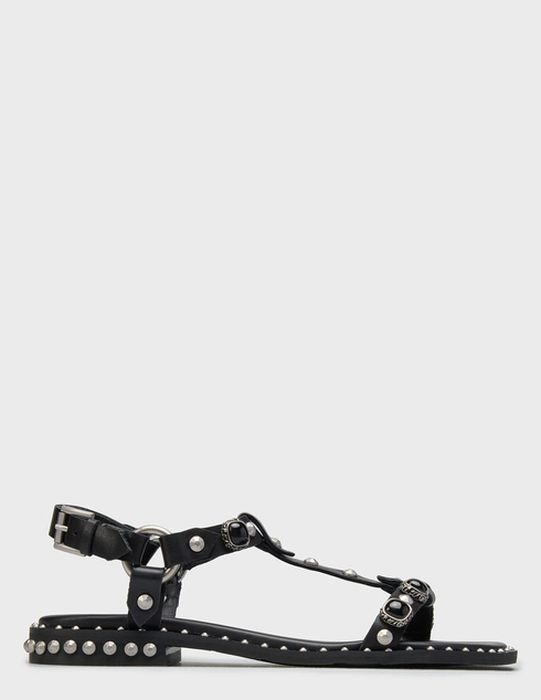 женские черные кожаные Сандалии Ash PODIUM01 - фото-5