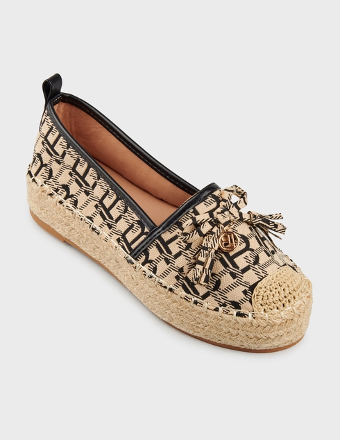 бежевые Эспадрильи Laura Biagiotti 9094-logo-jut_beige