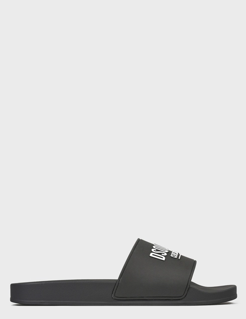 мужские черные Шлепанцы Dsquared2 0023-black - фото-6