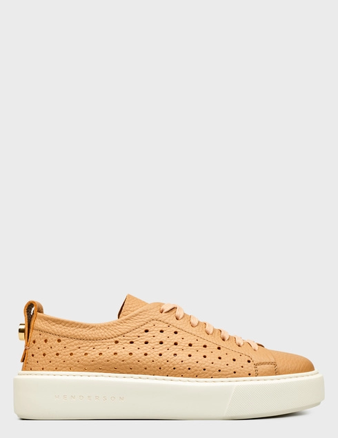 женские коричневые кожаные Кеды Henderson Baracco Nadia-Camel_brown - фото-5