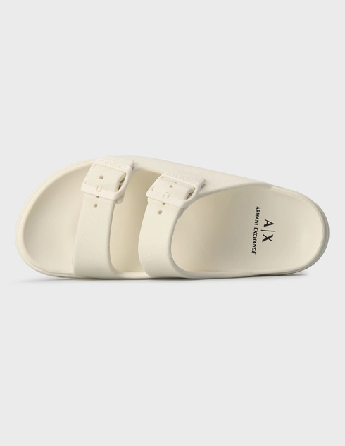 молочные женские Шлепанцы Armani Exchange XDP043XV821-00894_white 4395 грн