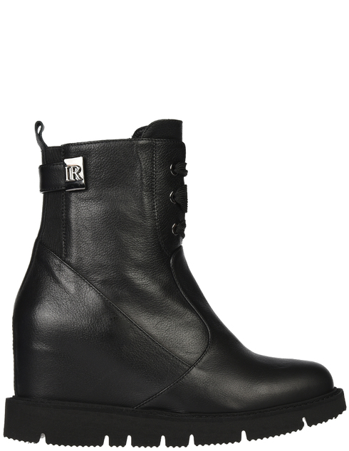 женские черные кожаные Ботинки Ilasio Renzoni 3095_black - фото-5