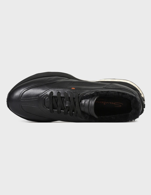 черные мужские Кроссовки Santoni 21581-black 16810 грн