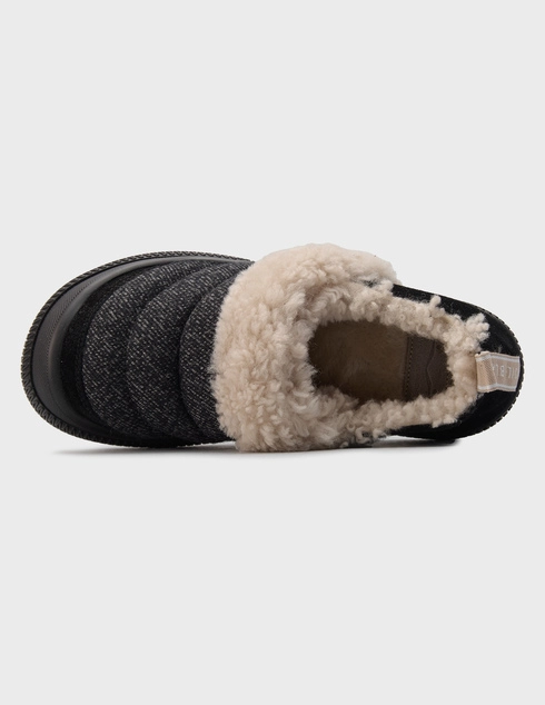 черные женские Слипоны Voile Blanche pan-slip-fur_black 15400 грн