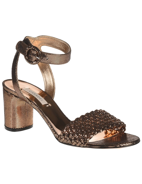 женские золотые Босоножки Casadei 261_gold - фото-2