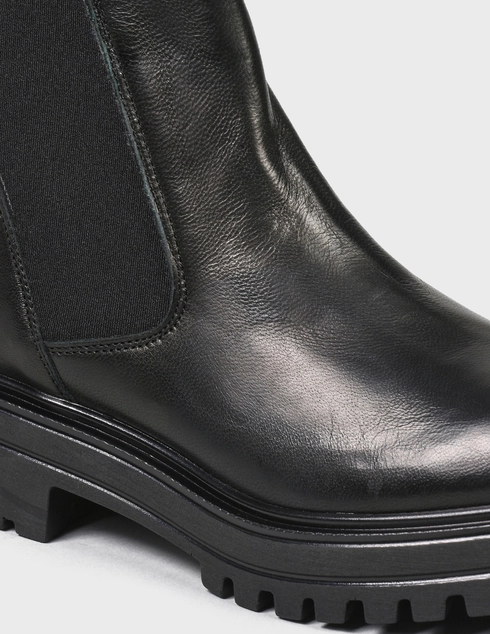женские черные кожаные Ботинки Nila & Nila 4589-black - фото-5