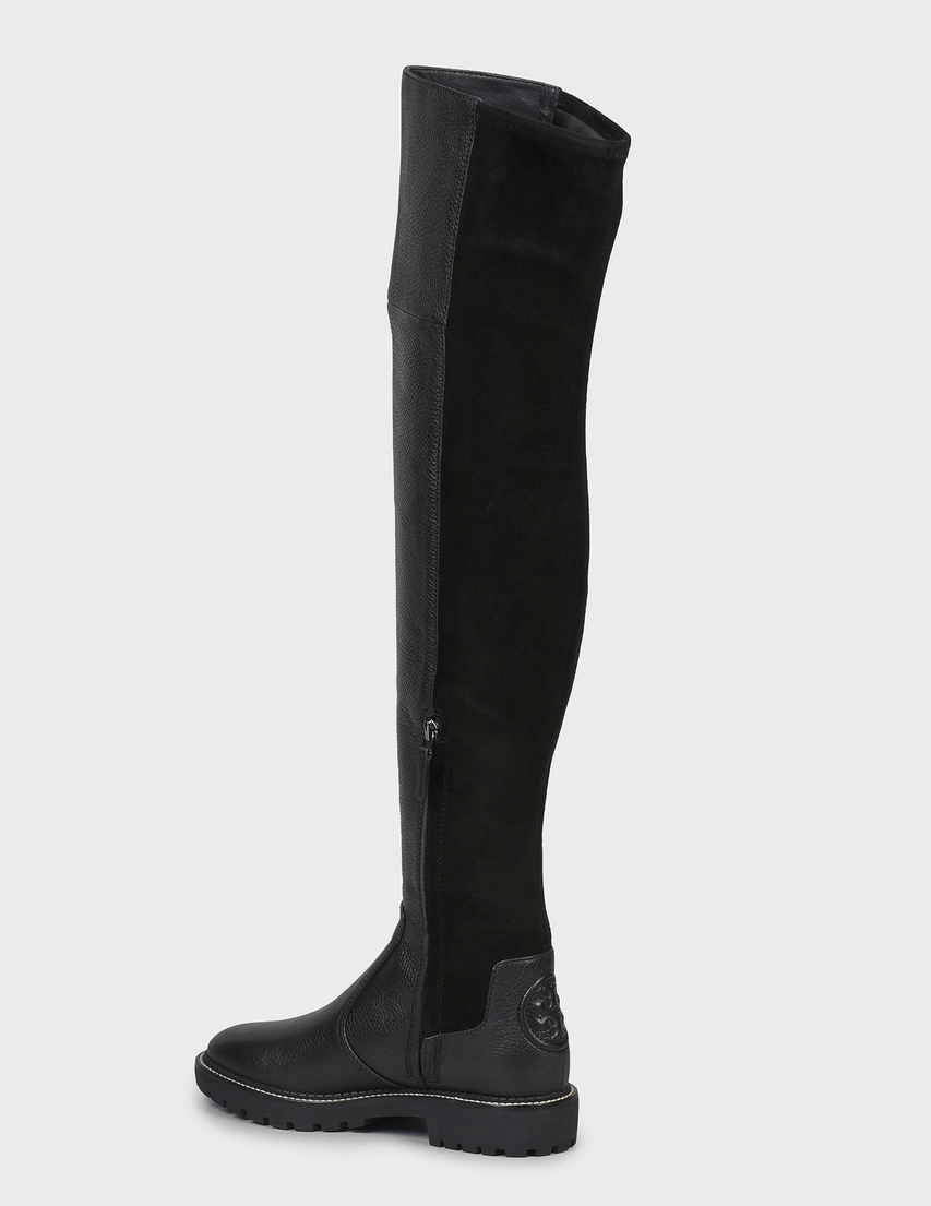 женские черные Ботфорты Tory Burch 74194-BLACK - фото-2