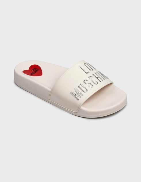 белые Шлепанцы Love Moschino 28122_white