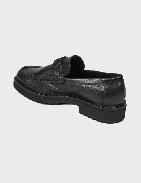мужские черные Лоферы Roberto Serpentini 4858-black - фото-2