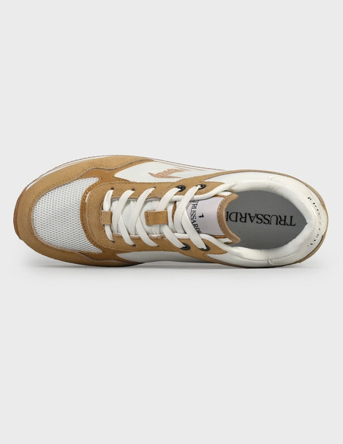 бежевые женские Кроссовки Trussardi 00646-beige 4246 грн