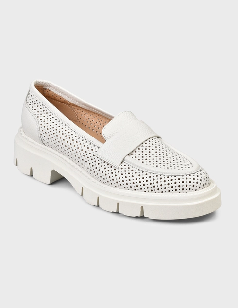 белые Лоферы Luca Grossi 704-white
