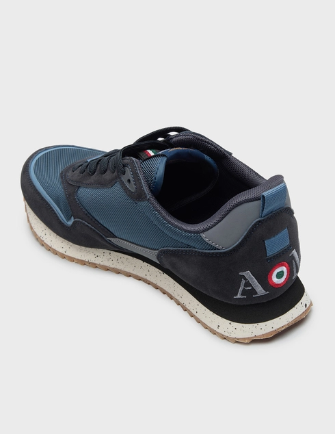 мужские синие Кроссовки Aeronautica Militare 3545_blue1 - фото-2