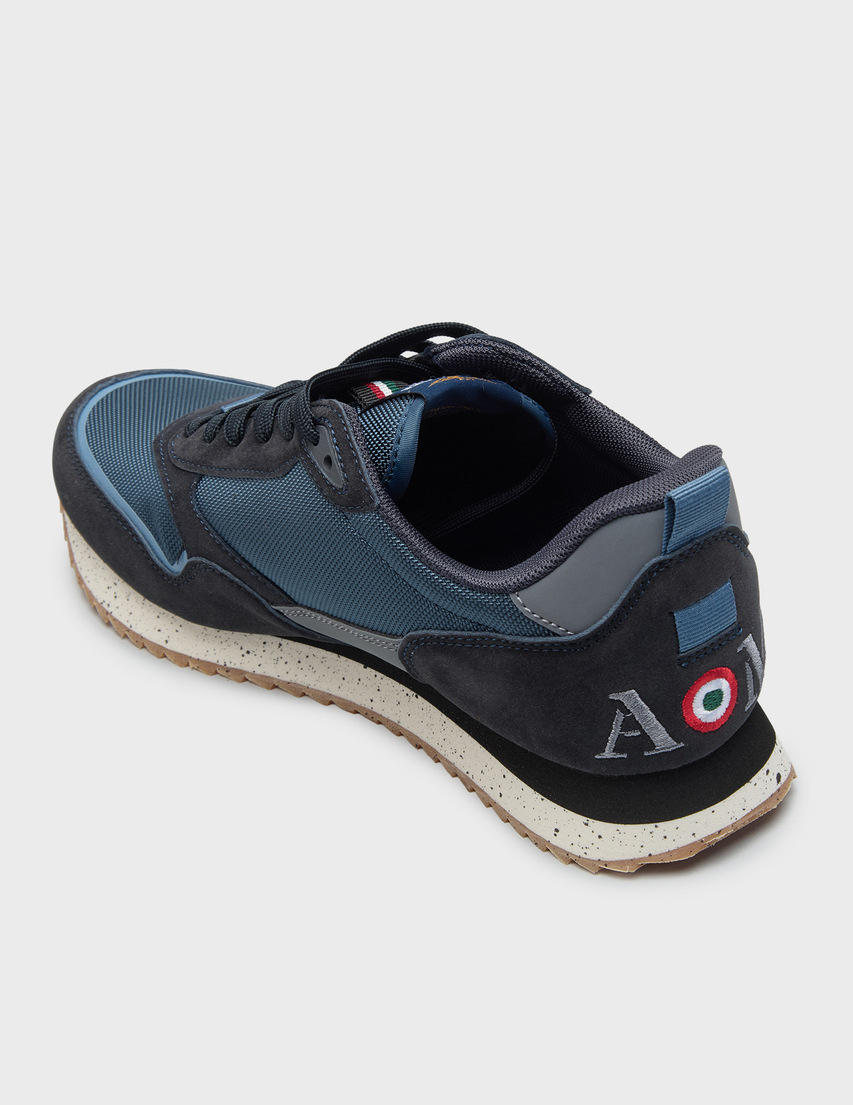 мужские синие Кроссовки Aeronautica Militare 3545_blue1 - фото-2