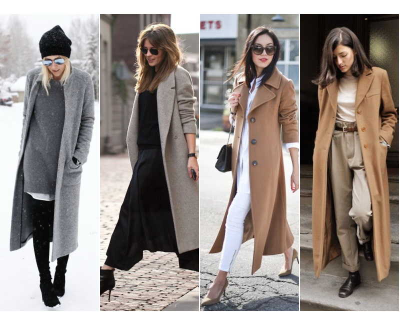 С чем правильно носить пальто
