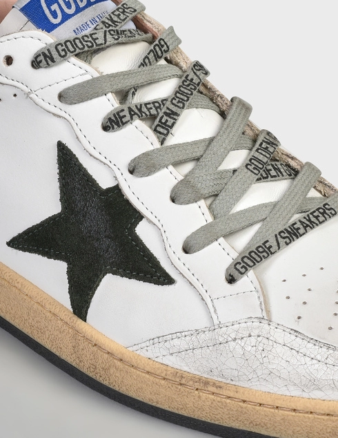 мужские белые кожаные Кеды Golden Goose Deluxe Brand SGMF00117-F002097-10781-white - фото-5