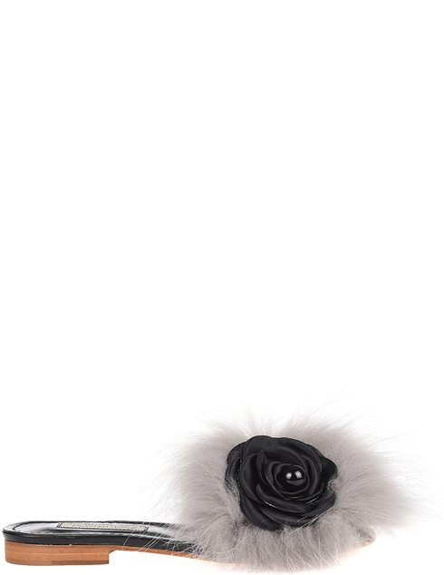 женские черные замшевые Шлепанцы Pokemaoke 102_black - фото-5