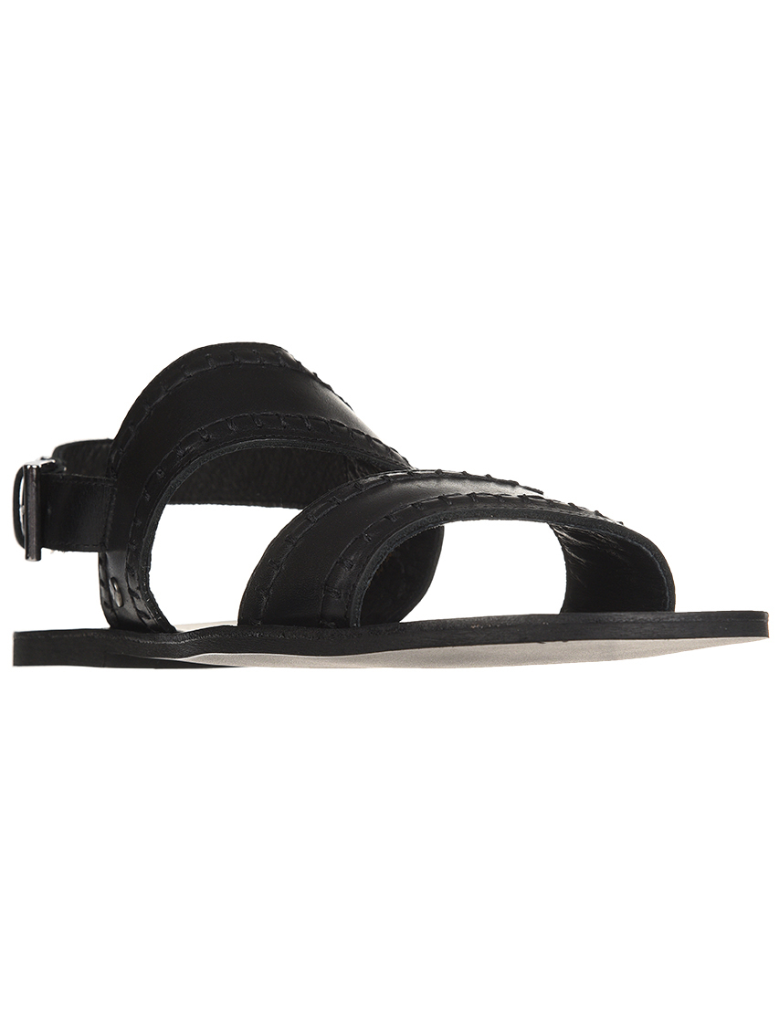 мужские черные Сандалии Trussardi 77A000899Y099999 - фото-2