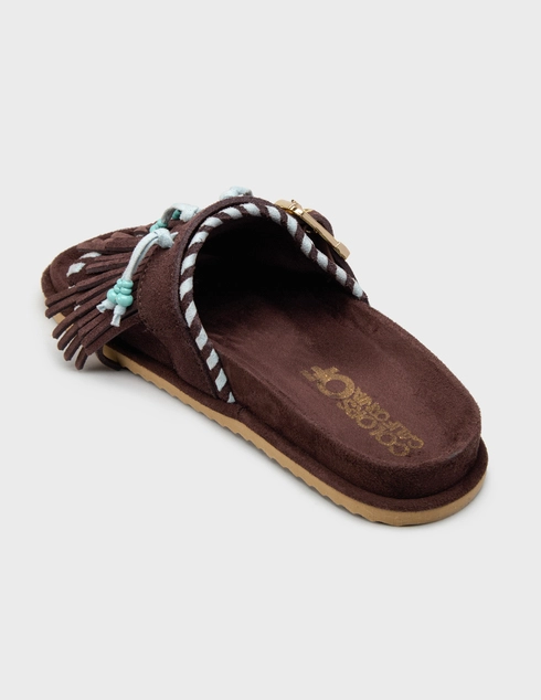 женские коричневые Шлепанцы Colors Of California 603-brown - фото-2