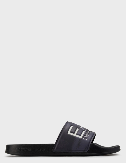 женские черные резиновые Шлепанцы Ea7 Emporio Armani 108-135_blackW - фото-5