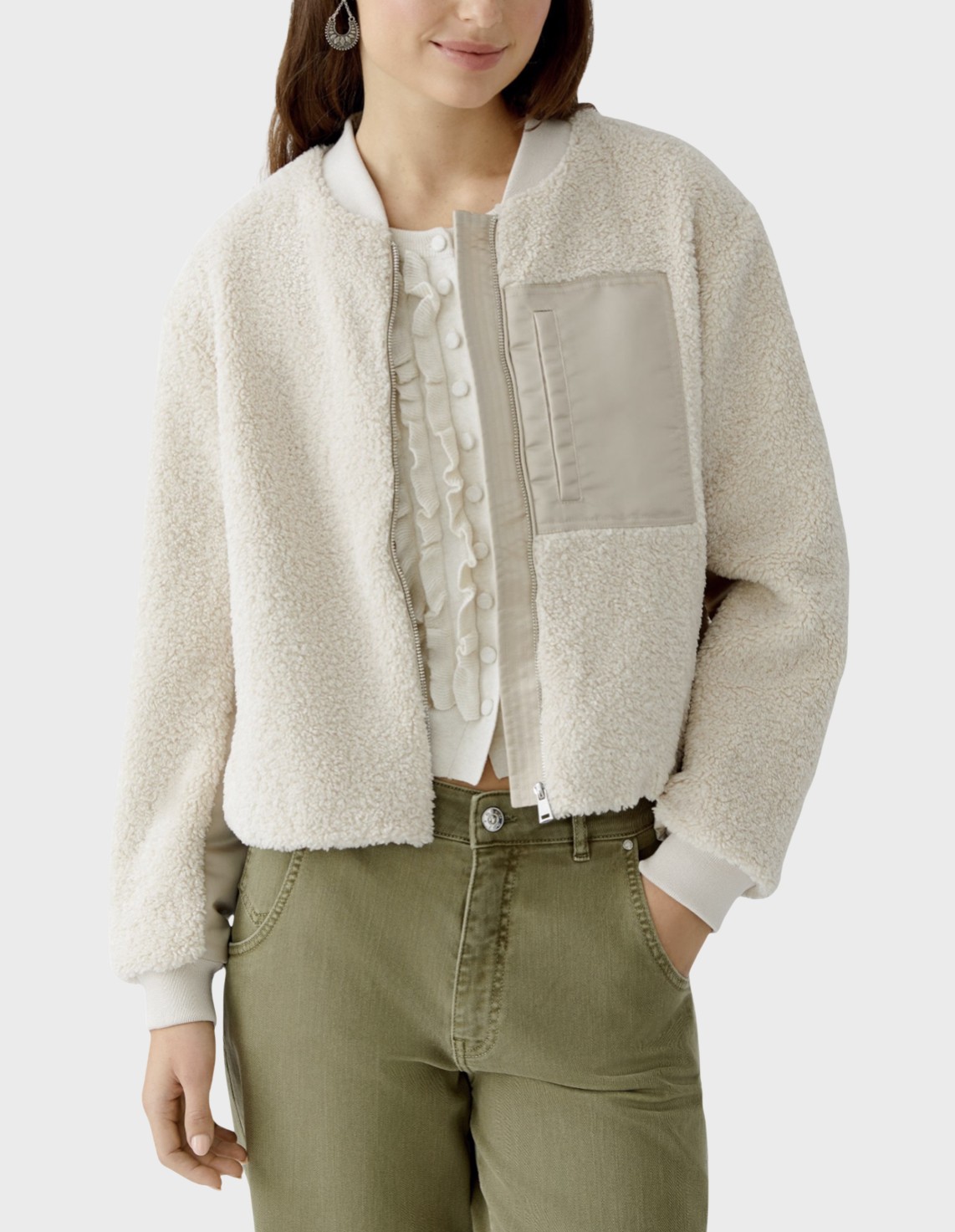 

Куртка, Бежевый;молочный